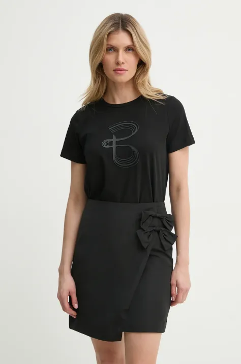 Bruuns Bazaar t-shirt donna colore nero BBW4000