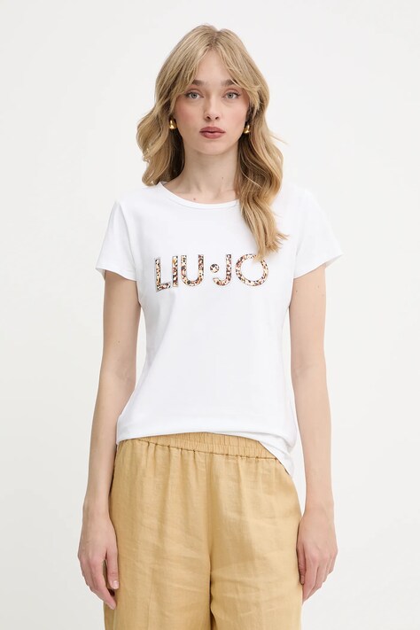 Liu Jo tricou culoarea alb, VA5154.JS003