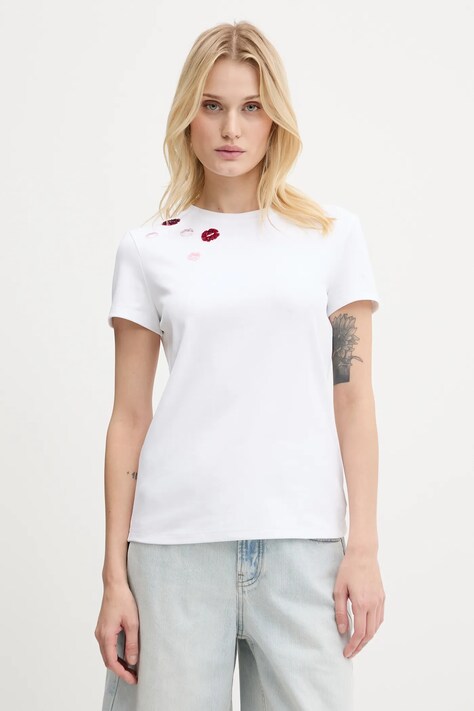 Miss Sixty t-shirt damski kolor biały 6S2SJ06900