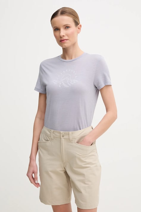 Icebreaker tricou sport Merino 150 Tech Lite Sunrise Summit culoarea violet, IB0A576O0A91