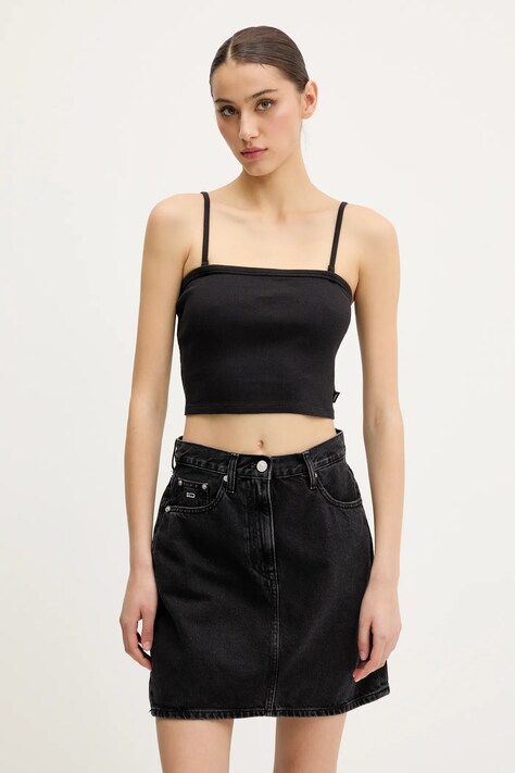 Bavlněný top Vans černá barva, VN000M8UBLK1