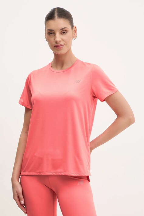 Μπλουζάκι προπόνησης New Balance Sport Essentials χρώμα: πορτοκαλί, WT41222DTR