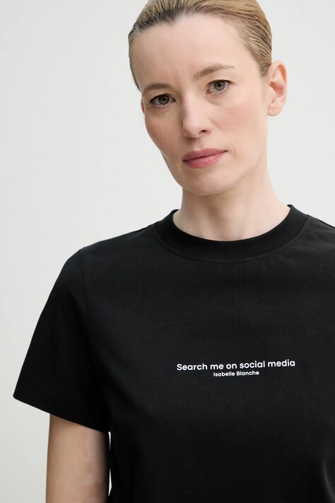 Футболка ISABELLE BLANCHE женская цвет чёрный IS25SS-T153-T013