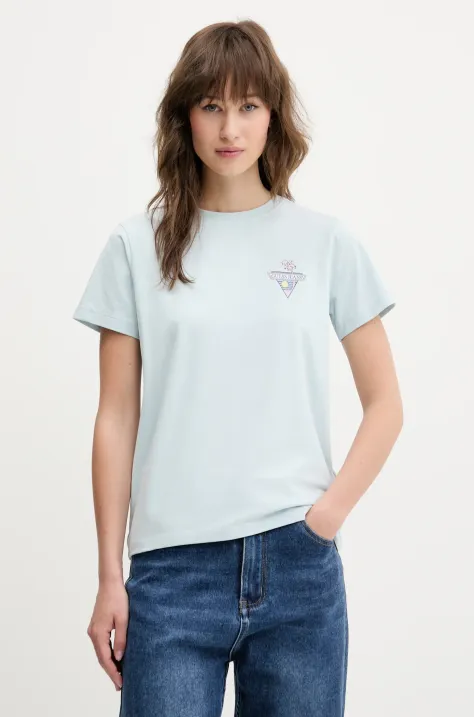 Guess Jeans t-shirt donna colore blu W5GI25 J1314