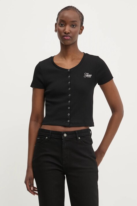 Футболка Guess Jeans женская цвет чёрный W5GP27 KA0H1