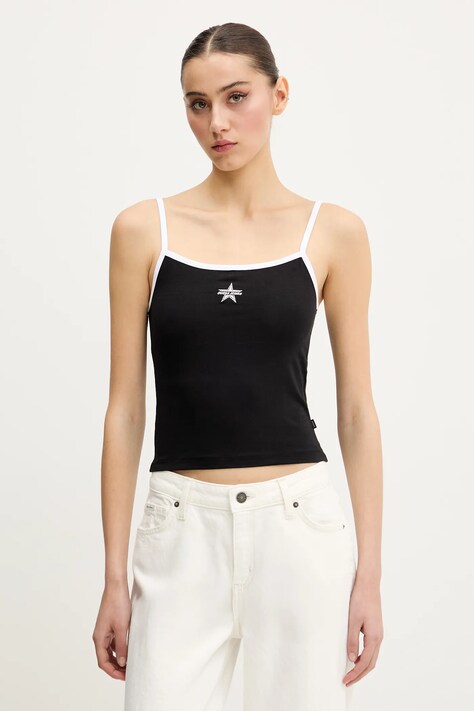 Top Guess Jeans černá barva, W5GP37 J1314