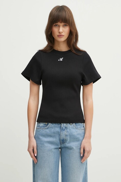 Axel Arigato tricou A T-Shirt femei, culoarea negru, A0806003