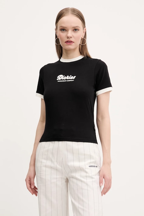 Μπλουζάκι Dickies χρώμα: μαύρο, DK0A4Z8IBLK1