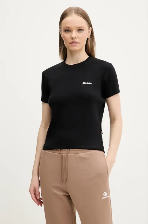 Μπλουζάκι Dickies χρώμα: μαύρο, DK0A4Z8JBLK1