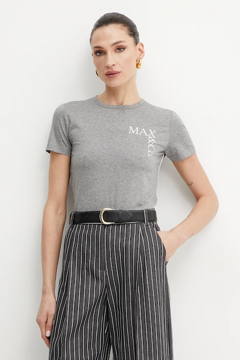 MAX&Co. tricou femei, culoarea gri, 2518971012200