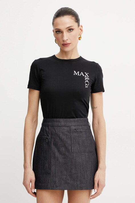 MAX&Co. tricou femei, culoarea negru, 2518971012200