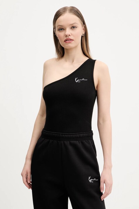 Top Karl Kani černá barva, odkrytá záda, 6131321