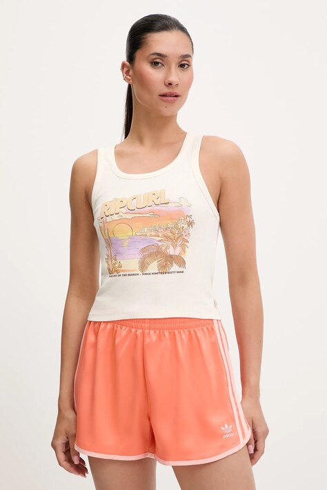 Rip Curl top LA PALOMA culoarea bej, 0FGWTE