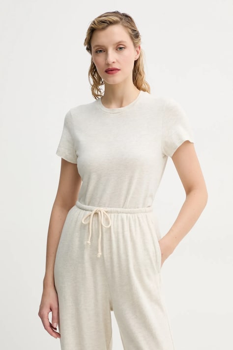 American Vintage tricou femei, culoarea gri, YPA02DE25
