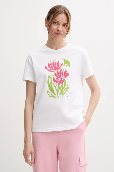 Бавовняна футболка United Colors of Benetton колір білий 3BL0D10AK
