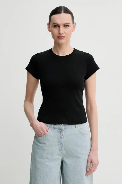 A.L.C. t-shirt in cotone Avery donna colore nero 8KTOP00851