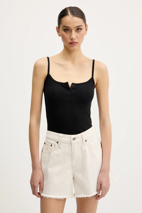 Top Hollister Co. černá barva, KI339-5082