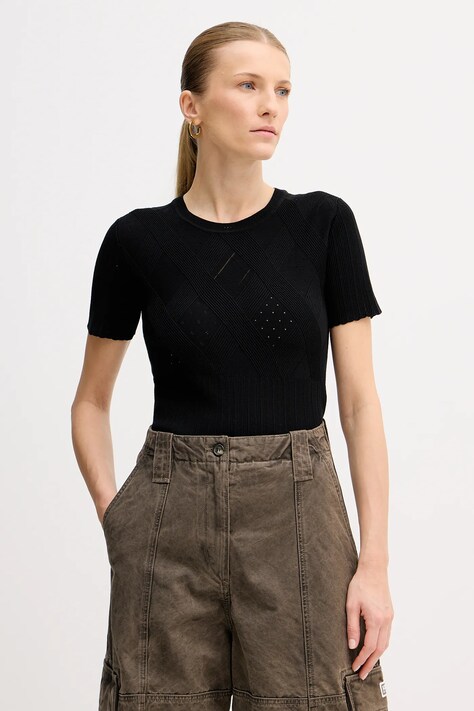 Kenzo pulover culoarea negru, light, FF52PU4983CW.99J