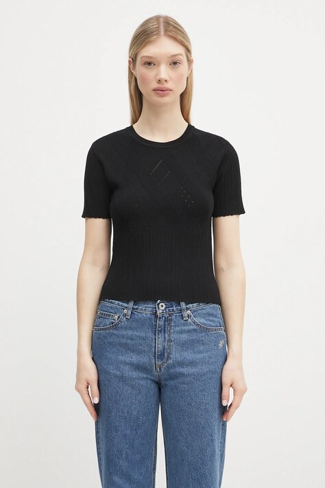 Kenzo pulover culoarea negru, light, FF52PU4983CW.99J