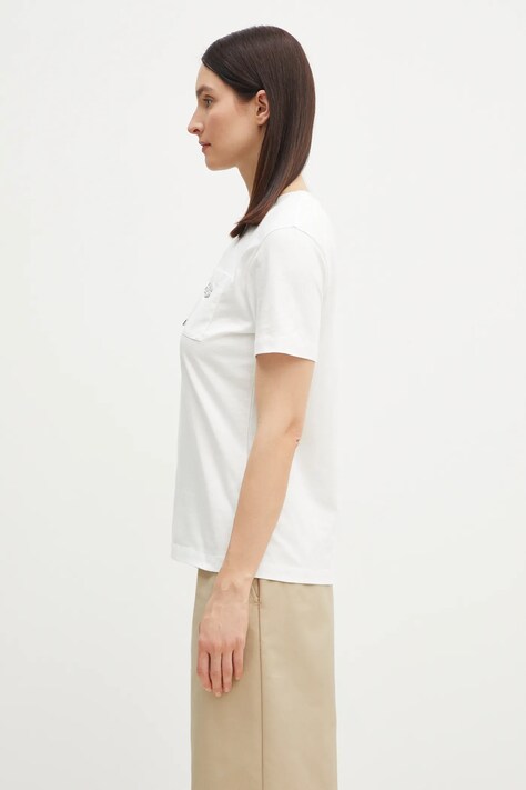 Памучна тениска Kenzo в бяло FF52TS1504SG.02