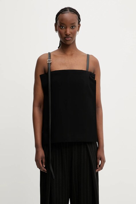 Блузка Sportmax Agi1234 цвет чёрный однотонная 2512161013600