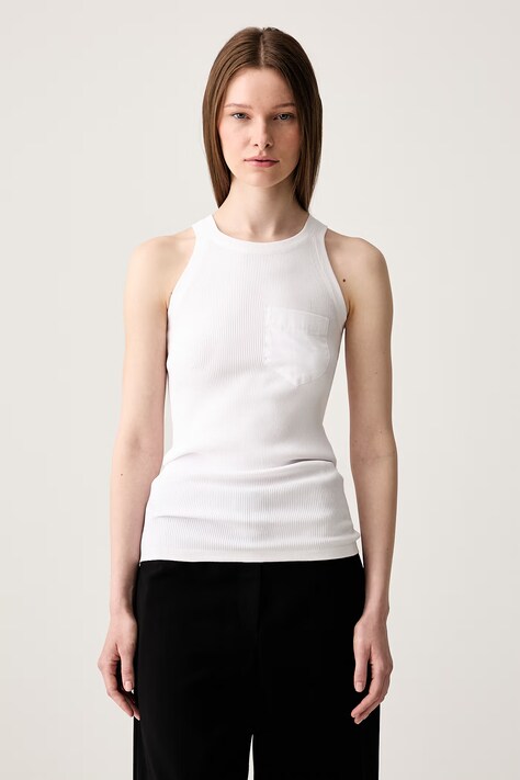 Sportmax Aia top con viscosa da donna bianco 2512361072600
