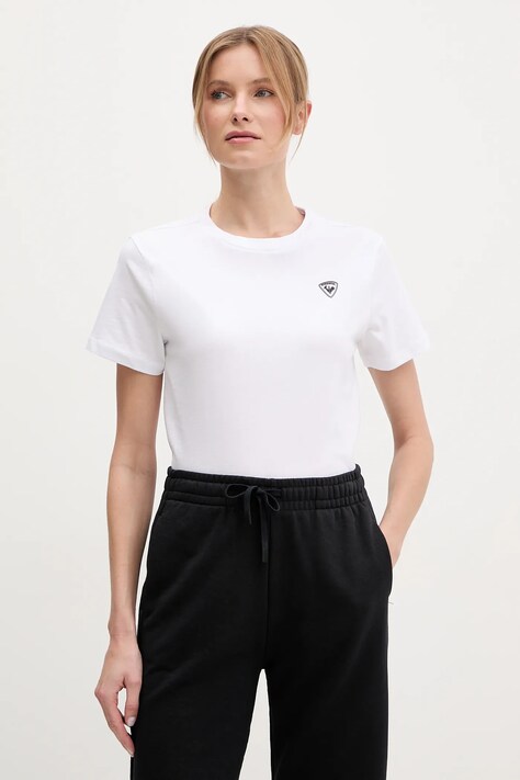 Rossignol tricou din bumbac TRAYE femei, culoarea alb, RLNWY12