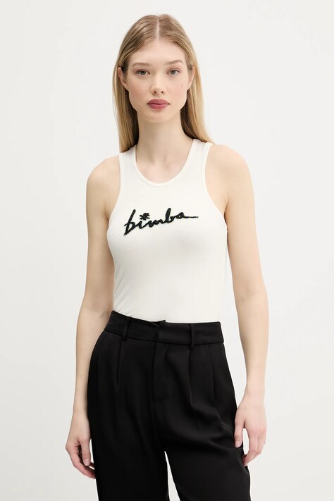 Bimba Y Lola top culoarea bej, 251BR7406.10070