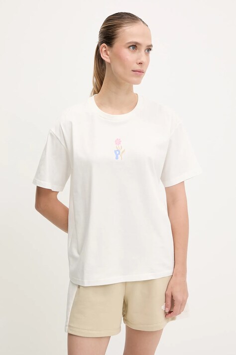 Picture t-shirt bawełniany Keynee damski kolor biały WTS0592