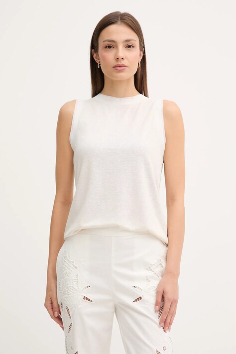 Топ Sisley цвет бежевый 3TGBLH010