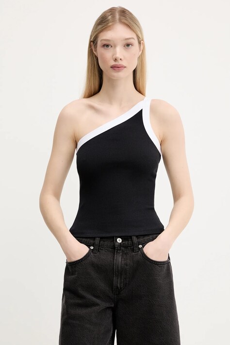 Top Abercrombie & Fitch černá barva, KI139-5396