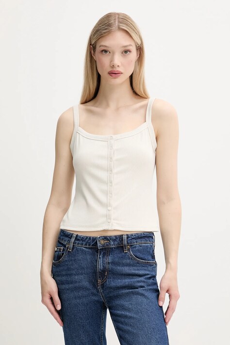 Top Abercrombie & Fitch béžová barva, KI139-5412
