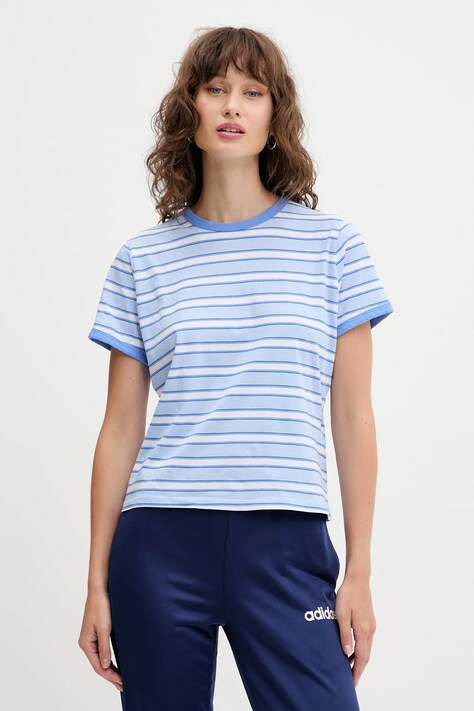 Abercrombie & Fitch t-shirt bawełniany damski kolor niebieski KI139-5523
