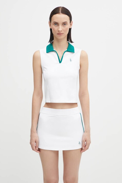 Sporty & Rich top Src Sports Polo kolor biały TO024621302WH27