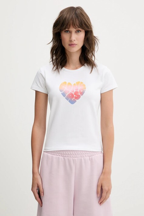 Converse t-shirt damski kolor biały 10028331-A03