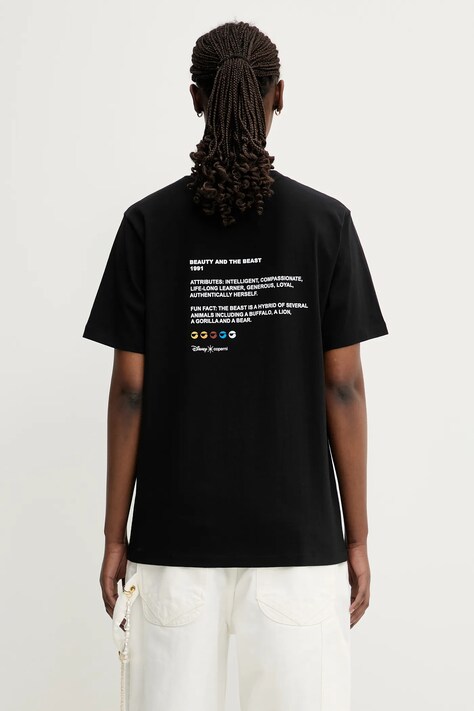 Coperni x Disney Belle tricou din bumbac culoarea negru, DJS03F5036BEL