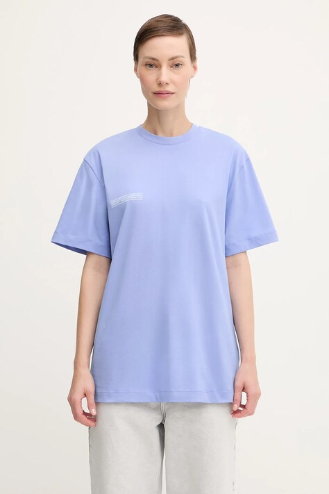 Pangaia t-shirt bawełniany Midweight T-shirt damski kolor fioletowy 10000287.