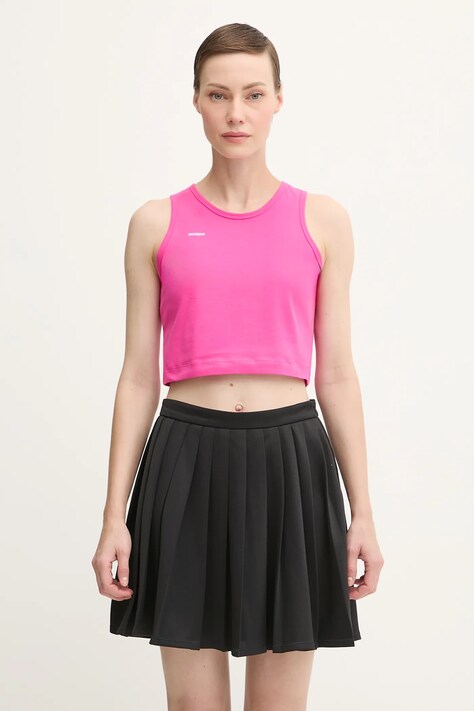 Pangaia top Cotton-Stretch Tank Top kolor różowy 10002428