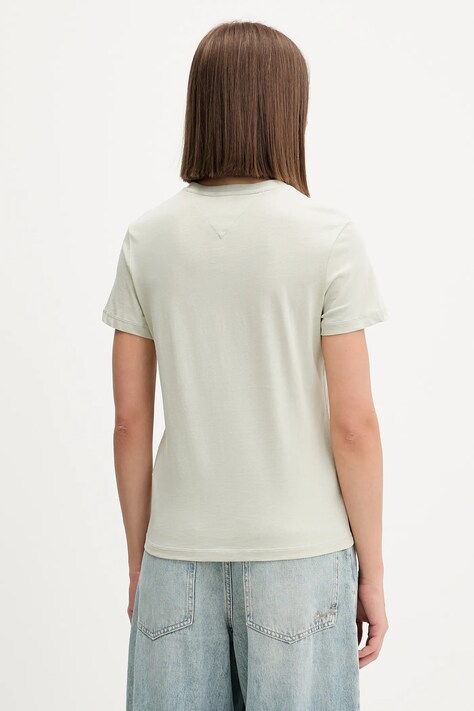 Футболка Tommy Jeans колір зелений DW0DW21964