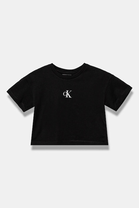 Calvin Klein Jeans t-shirt in cotone per bambini colore nero IG0IG02136