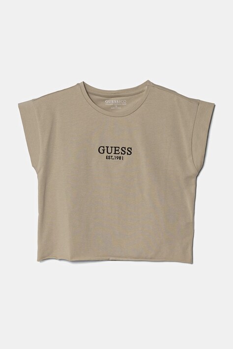 Παιδικό μπλουζάκι Guess χρώμα: γκρι, J4BI34 J1314