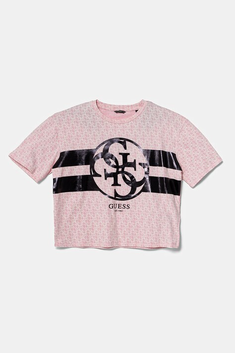 Guess maglietta per bambini colore rosa J5RI04 K6YW4