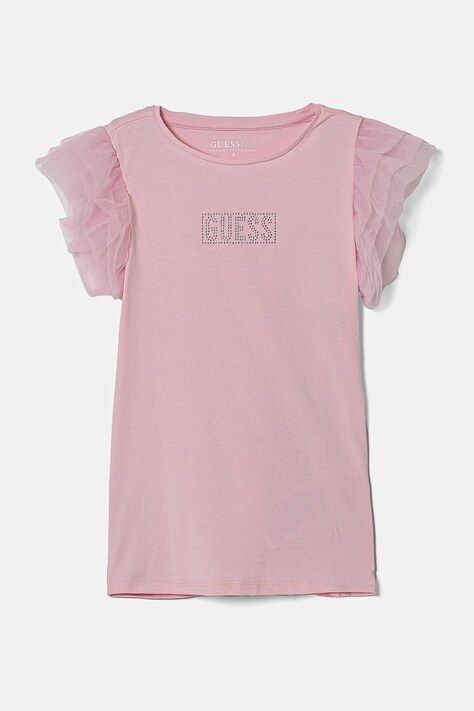 Guess tricou copii culoarea roz, J5RI17 K6YW4