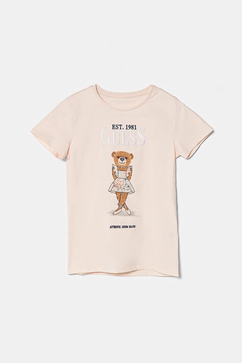 Guess maglietta per bambini colore beige J5RI24 K6YW4