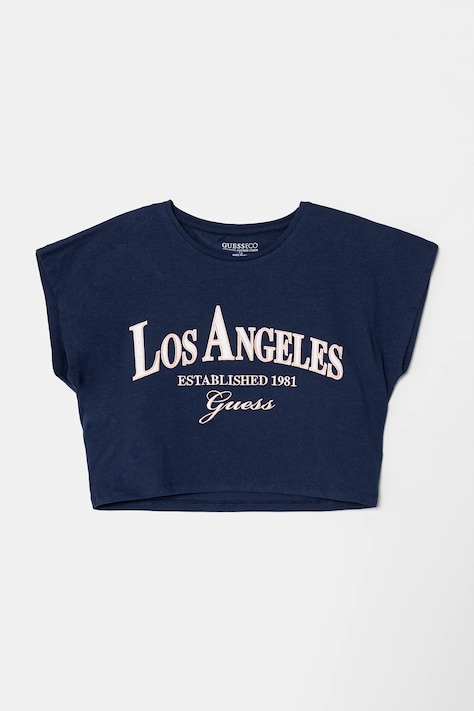 Guess tricou copii culoarea albastru marin, J5RI29 K6YW4