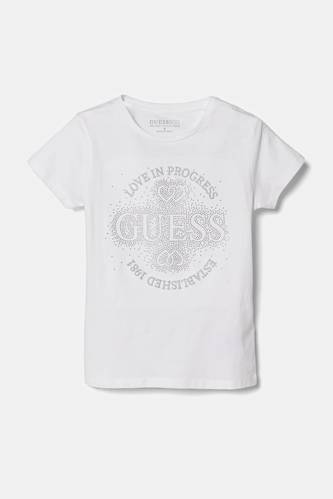 Dětské tričko Guess bílá barva, J5RI36 K6YW4