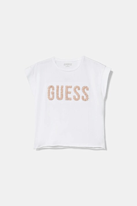 Dětské tričko Guess bílá barva, J5RI37 K6YW4