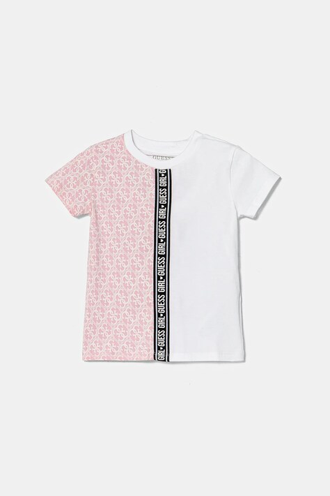 Guess tricou copii culoarea alb, K5RI09 K6YW4