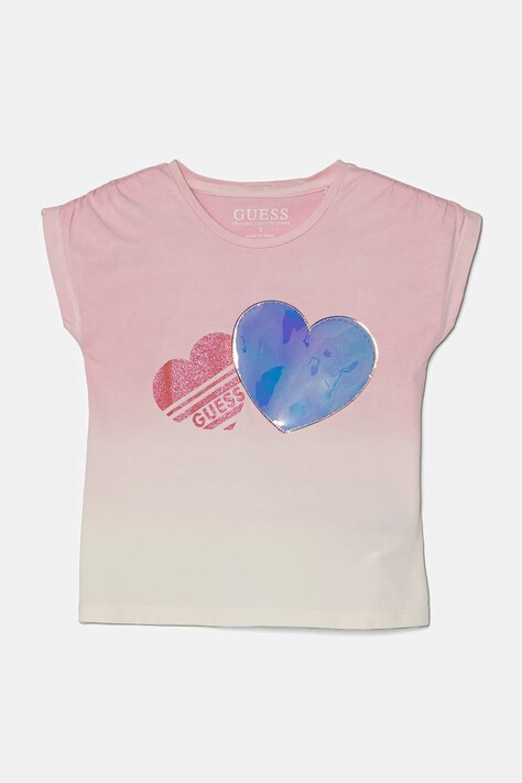 Guess maglietta per bambini colore rosa K5RI11 K6YW4