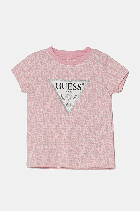 Guess tricou copii culoarea roz, K5RI15 K6YW4